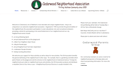 Desktop Screenshot of cedarwoodassociation.org